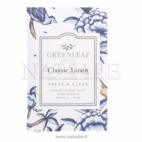 Greenleaf Inc. - Classic Linen - Sacchetto Profumato per Cassetti | Sacchetti per armadi e profumabiancheria |  Erboristeria Natsabe: vendita online | erbe officinali, tisane, integratori