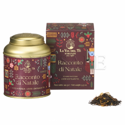 Snak - La Via del Tè - Tè Nero di Natale Racconto di Natale - latta da 100g | Tè di Natale  |  Erboristeria Natsabe: vendita online | erbe officinali, tisane, integratori