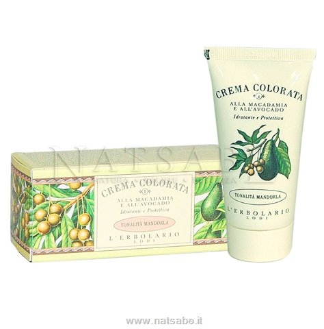 Erbolario - Tinted Cream with Macadamia and Avocado - colour almond - 50ml | Coloured Creams | Erboristeria Natsabe: online selling