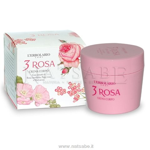 Erbolario - 3 Rosa - Crema Corpo - 200ml | Creme corpo |  Erboristeria Natsabe: vendita online | erbe officinali, tisane, integratori