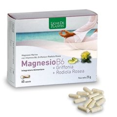 Magnesio Marino con vit.B6, Griffonia e Rodiola - 60 capsule da 0,417 g