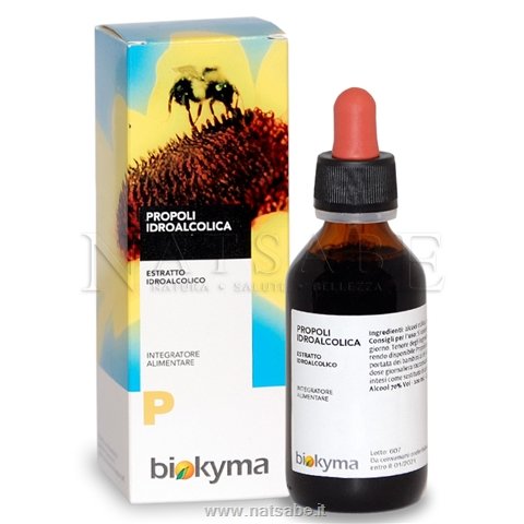 Biokyma - Estratto Idroalcolico di Propoli - 100 ml | Benessere delle Vie Respiratorie |  Erboristeria Natsabe: vendita online | erbe officinali, tisane, integratori