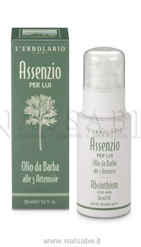 Erbolario - Assenzio Per Lui - Olio da Barba - 30ml | Creme e dopobarba |  Erboristeria Natsabe: vendita online | erbe officinali, tisane, integratori