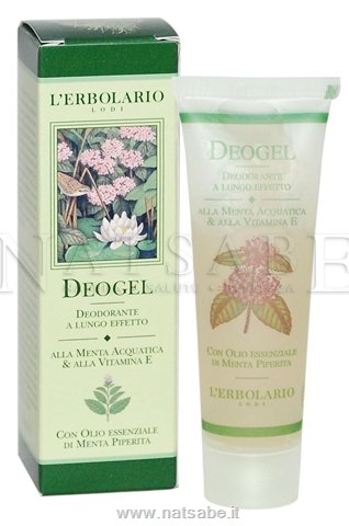 Erbolario - Deogel alla Menta e alla Vitamina E - 50ml | Deodoranti donna uomo |  Erboristeria Natsabe: vendita online | erbe officinali, tisane, integratori