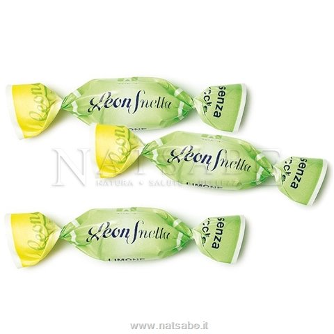 Leone - Caramelle senza zucchero al Limone - 100g | Caramelle |  Erboristeria Natsabe: vendita online | erbe officinali, tisane, integratori