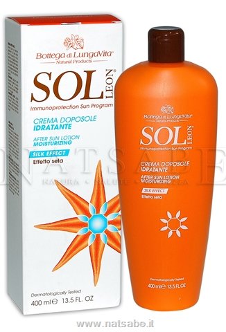 Bottega di Lungavita - Sol Leon After Sun Lotion silk effect - 400ml | After Sun | Erboristeria Natsabe: online selling