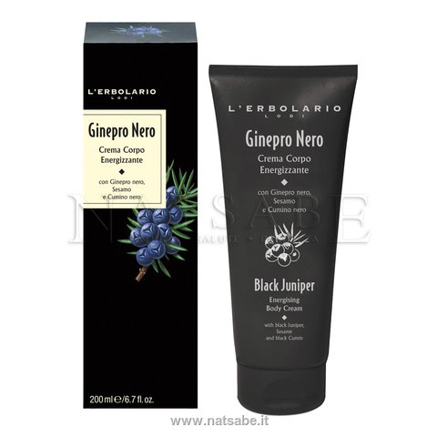 Erbolario - Ginepro Nero - Energizing Body Cream - 200 ml | Creams and Aftershave | Erboristeria Natsabe: online selling