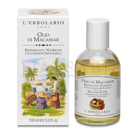 Erbolario - Olio di Macassar per capelli - 100ml | Maschere e balsami |  Erboristeria Natsabe: vendita online | erbe officinali, tisane, integratori