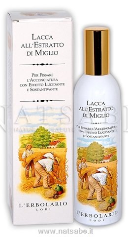 Erbolario - Lacca all'Estratto di Miglio - 150ml | Maschere e balsami |  Erboristeria Natsabe: vendita online | erbe officinali, tisane, integratori