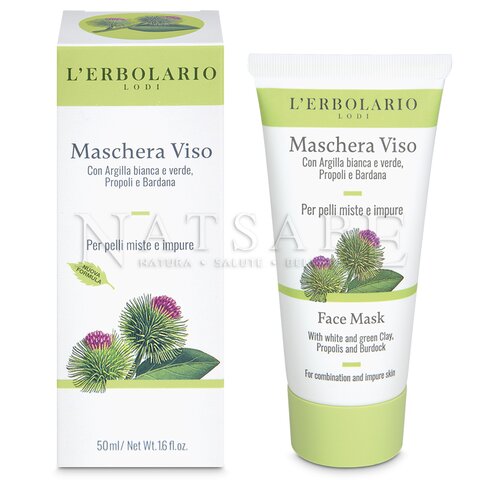 Erbolario - Clay and Propolis Face Mask - 50ml | Visage Masks | Erboristeria Natsabe: online selling