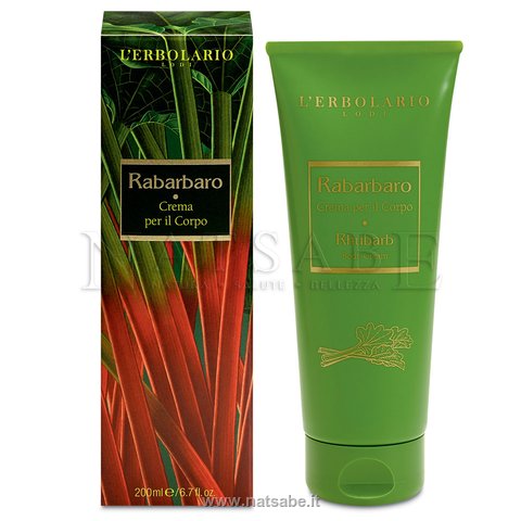 Erbolario - Rhubarb - Body Cream - 200 ml | Body Lotion | Erboristeria Natsabe: online selling