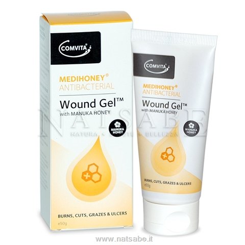 Comvita - Medihoney® Wound Gel - Gel Antibatterico al Miele di Manuka - 50 g | Cura della pelle |  Erboristeria Natsabe: vendita online | erbe officinali, tisane, integratori