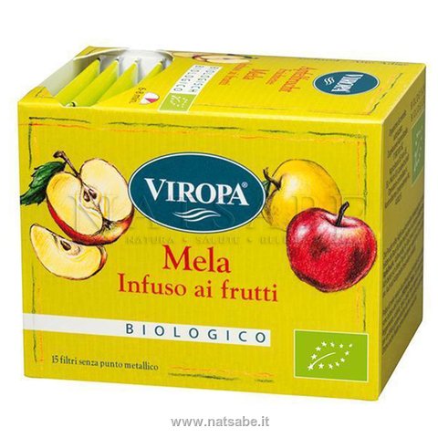 Viropa - Infuso alla Mela da agricoltura biologica - 15 filtri | Tisane filtro |  Erboristeria Natsabe: vendita online | erbe officinali, tisane, integratori