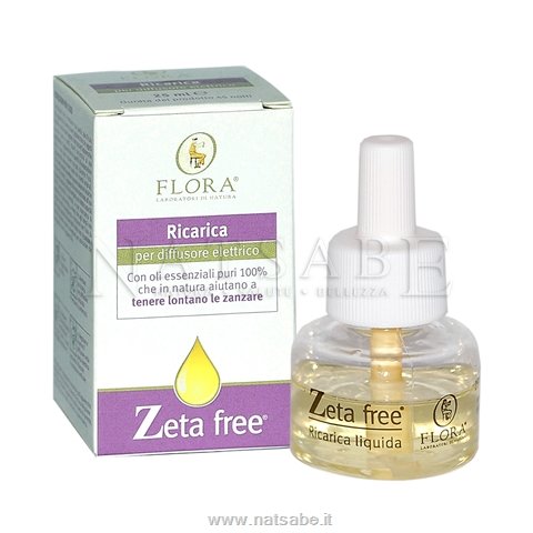 Flora - Mosquitoes - Zeta Free Refill for Electric Diffuser - 25 ml | Products against insects | Erboristeria Natsabe: online selling