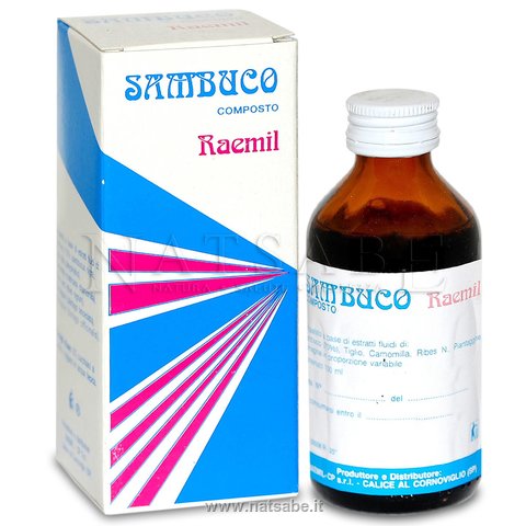 Raemil - Sambuco composto - 100 ml | Benessere delle Vie Respiratorie |  Erboristeria Natsabe: vendita online | erbe officinali, tisane, integratori