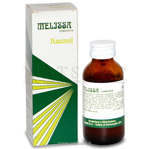 Raemil - Melissa composta - 50 ml | Tono dell'umore e relax |  Erboristeria Natsabe: vendita online | erbe officinali, tisane, integratori