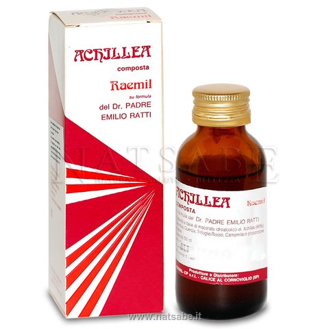 Raemil - Achillea composta - 50 ml | Circolazione e ritenzione idrica |  Erboristeria Natsabe: vendita online | erbe officinali, tisane, integratori