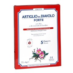 Artiglio del Diavolo Forte - Cerotti per dolori muscolari e articolari - 5 cerotti