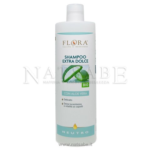 Flora - Bio Neutral Shampoo with Aloe Vera - 1 lt | Shampoo and Shower Gel | Erboristeria Natsabe: online selling