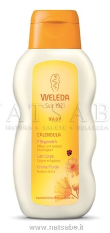 Weleda - Linea Calendula Baby - Crema Fluida alla Calendula - 200ml | Igiene Prima Infanzia |  Erboristeria Natsabe: vendita online | erbe officinali, tisane, integratori