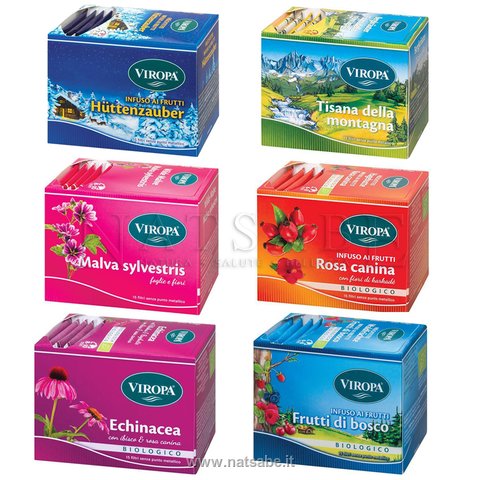 Viropa - Winter Mood Pack - 6 boxes 15 filters each | Herba teas in filter | Erboristeria Natsabe: online selling