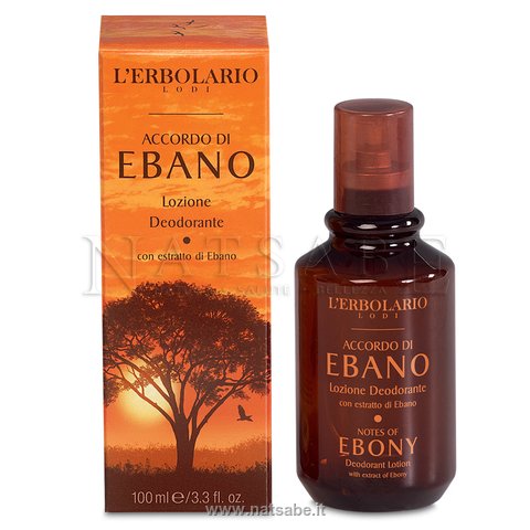 Erbolario - Ebano - Lozione Deodorante - 100 ml | Deodoranti donna uomo |  Erboristeria Natsabe: vendita online | erbe officinali, tisane, integratori