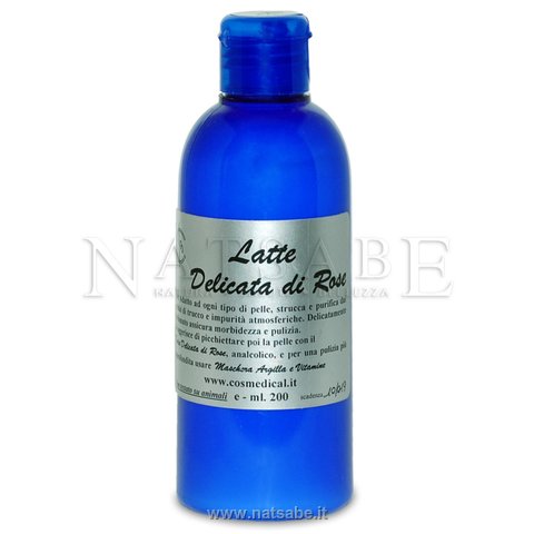 Cosmedical S.di Curioni C. - Latte Detergente all'acqua di rose - 200ml | Detergenti e Struccanti |  Erboristeria Natsabe: vendita online | erbe officinali, tisane, integratori