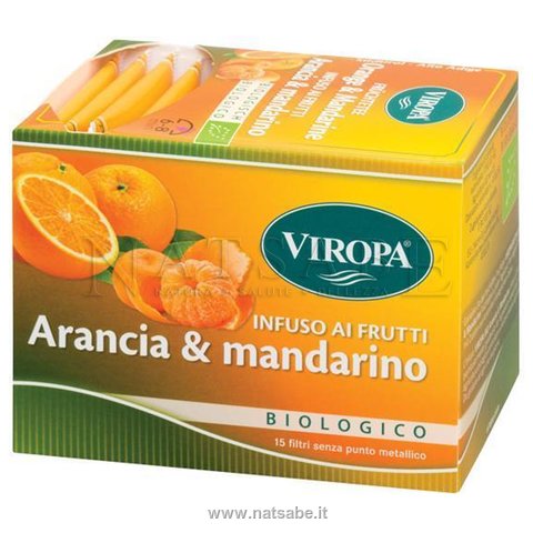 Viropa - Infuso Arancia e Mandarino da agricoltura biologica - 15 filtri | Tisane filtro |  Erboristeria Natsabe: vendita online | erbe officinali, tisane, integratori