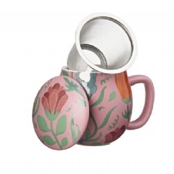 Tazza Tisana Tulipani Rosa