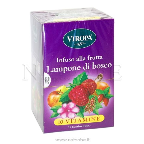 Viropa - Infuso alla Frutta -  Lampone di Bosco - 15 filtri | Tisane filtro |  Erboristeria Natsabe: vendita online | erbe officinali, tisane, integratori