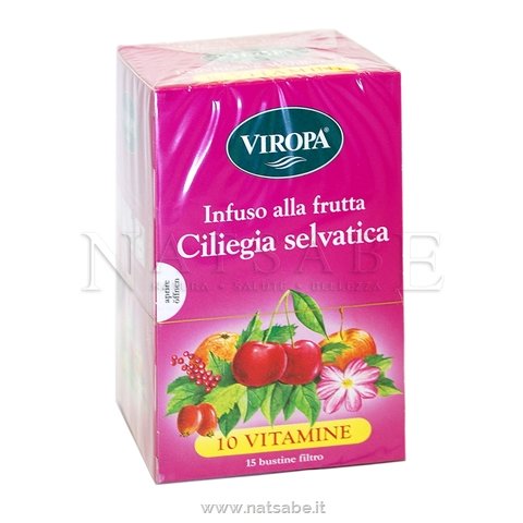 Viropa - Fruit Infusion - Wild Cherry - 15 filters | Herba teas in filter | Erboristeria Natsabe: online selling