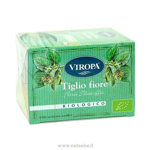 Viropa - Infuso di Tiglio da agricoltura biologica - 15 filtri | Tisane filtro |  Erboristeria Natsabe: vendita online | erbe officinali, tisane, integratori