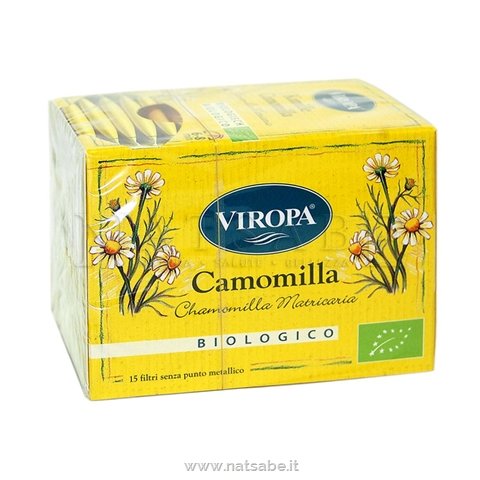 Viropa - Infusion of Chamomile organic - 15 filters | Herba teas in filter | Erboristeria Natsabe: online selling