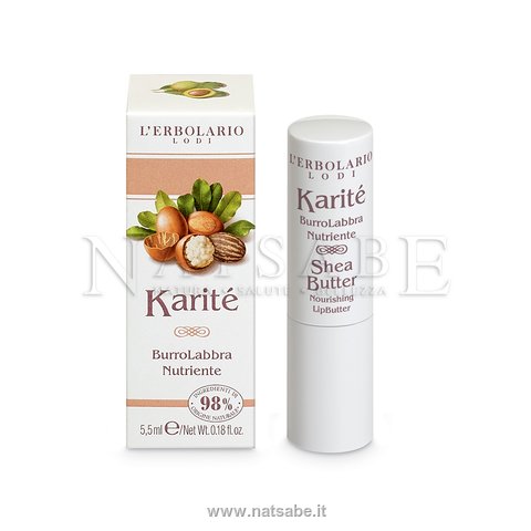 Erbolario - Karitè - Burro Labbra Nutriente - 5,5 ml | Stick labbra |  Erboristeria Natsabe: vendita online | erbe officinali, tisane, integratori