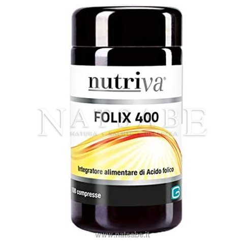 Giuriati Group - Nutriva - Folix - Folic Acid 400 - 100 tablets 300 mg each | Vitamins and Minerals | Erboristeria Natsabe: online selling