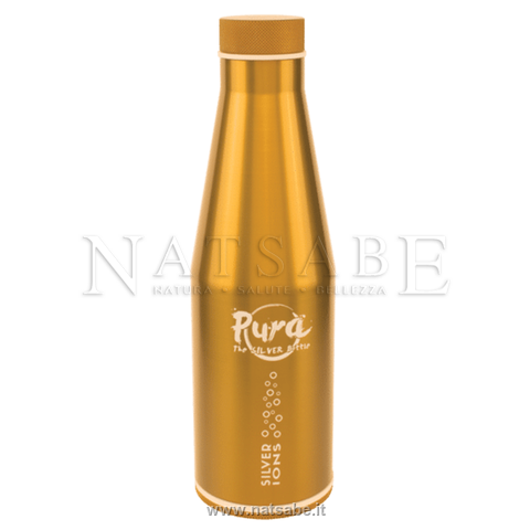 GHA Europe srl - Pura - The Silver Bottle 500 ml | Bottiglie e Tovagliette |  Erboristeria Natsabe: vendita online | erbe officinali, tisane, integratori