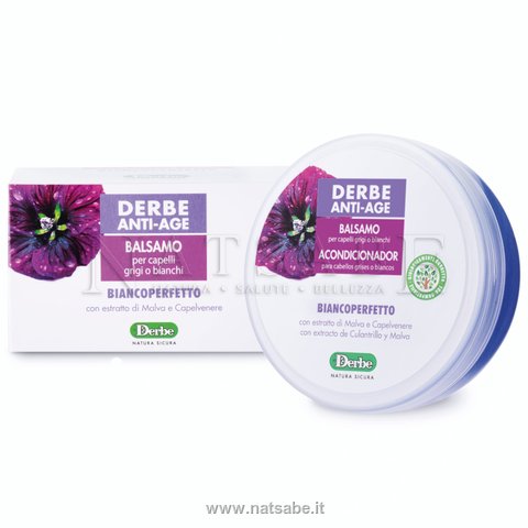 Derbe - Balsamo per capelli grigi e bianchi Biancoperfetto - 200 ml | Maschere e balsami |  Erboristeria Natsabe: vendita online | erbe officinali, tisane, integratori