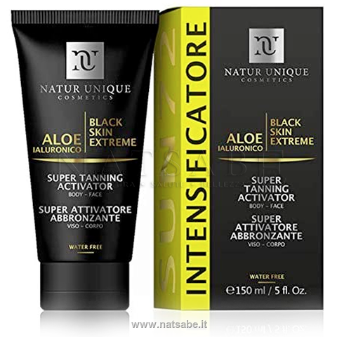 Natur Unique - Black Skin Extreme - Super Attivatore Abbronzante crema - 150 ml | Intensificatori di abbronzatura |  Erboristeria Natsabe: vendita online | erbe officinali, tisane, integratori