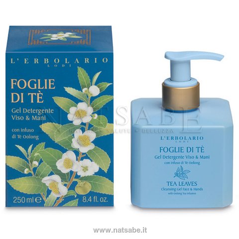 Erbolario - Foglie di Tè - Gel Detergente Viso e Mani - 250 ml | Sapone liquido |  Erboristeria Natsabe: vendita online | erbe officinali, tisane, integratori