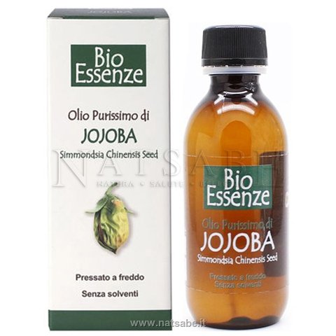 Bio Essenze - Olio Vegetale - Olio purissimo di Jojoba - 125 ml | Oli vegetali di base |  Erboristeria Natsabe: vendita online | erbe officinali, tisane, integratori