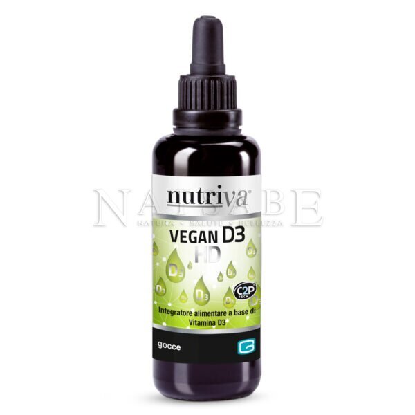 Giuriati Group - Nutriva - Vitamina D - Vegan D3 HD gocce - 30 ml | Vitamine e Sali minerali |  Erboristeria Natsabe: vendita online | erbe officinali, tisane, integratori