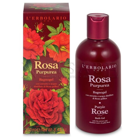 Erbolario - Purple Rose - Bath Gel - 250 ml | Bath foam and Shower Gel | Erboristeria Natsabe: online selling