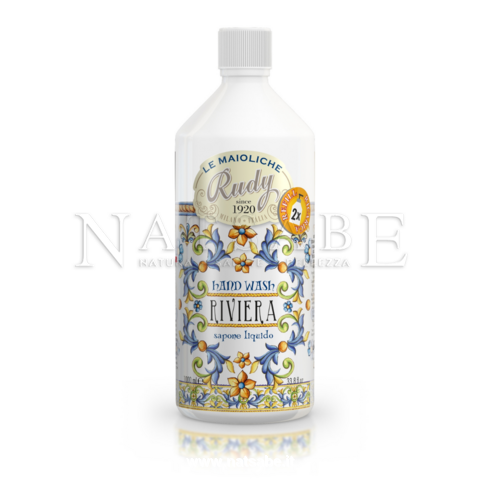 Rudy Profumi srl - Riviera - Sapone Liquido - Ricarica 1 Lt | Sapone liquido |  Erboristeria Natsabe: vendita online | erbe officinali, tisane, integratori