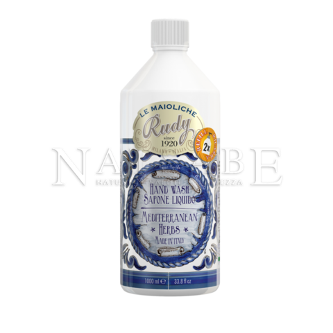 Rudy Profumi srl - Mediterranean Herbs - Hand Wash - refill 1 Lt | Liquid Soap | Erboristeria Natsabe: online selling