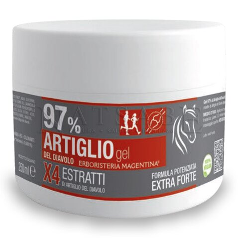 Erboristeria Magentina - Artiglio del Diavolo Gel EXTRA FORTE 97% - 250 ML | Pomate specifiche |  Erboristeria Natsabe: vendita online | erbe officinali, tisane, integratori