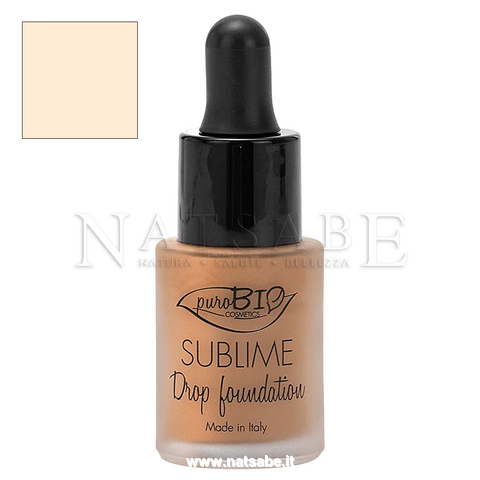 PuroBIO Cosmetics - Foundation Drop Sublime 00Y - 19 g | Foundation | Erboristeria Natsabe: online selling