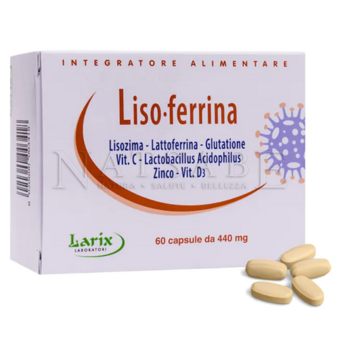 Larix - Liso-ferrina - 60 capsule da 440 mg | Difese immunitarie |  Erboristeria Natsabe: vendita online | erbe officinali, tisane, integratori