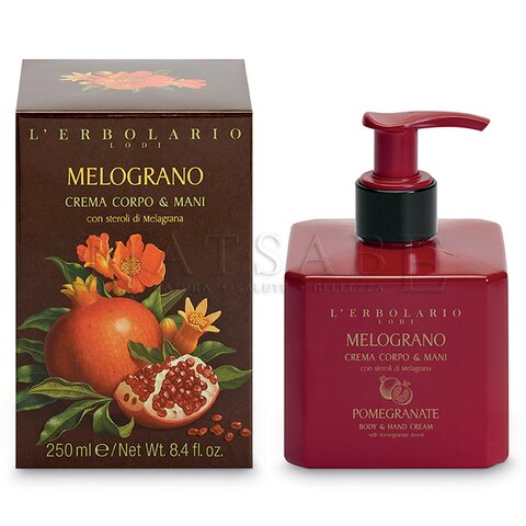 Erbolario - Pomegranate - Body and Hands Cream - 250 ml | Body Lotion | Erboristeria Natsabe: online selling