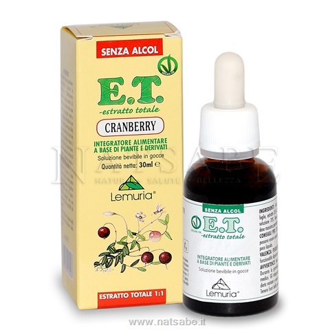 Lemuria - Total Extract of Cranberry - 30 ml | Total Extracts | Erboristeria Natsabe: online selling