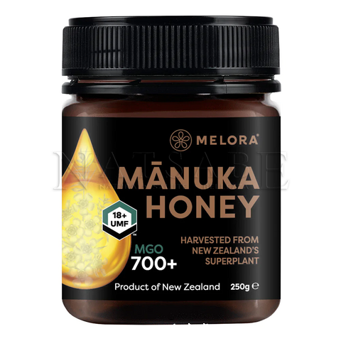 Melora - New Zealand Manula ltd - Miele di Manuka - Manuka Honey UMF 18+ (MGO  700+) - 250 g | Miele di Manuka UMF |  Erboristeria Natsabe: vendita online | erbe officinali, tisane, integratori